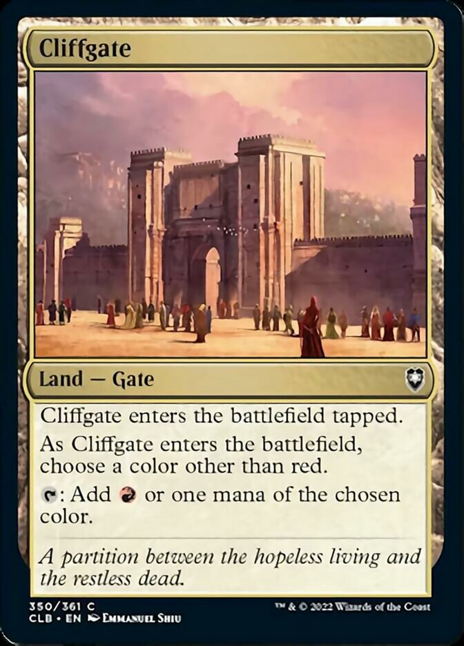 Cliffgate [Commander Legends: Battle for Baldur's Gate] | North of Exile Games