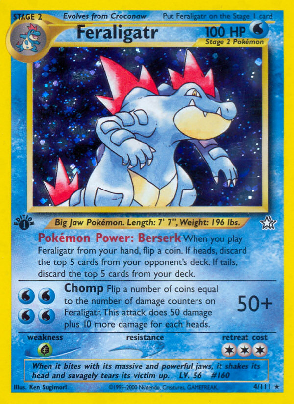 Feraligatr (4/111) [Neo Genesis 1st Edition] | North of Exile Games