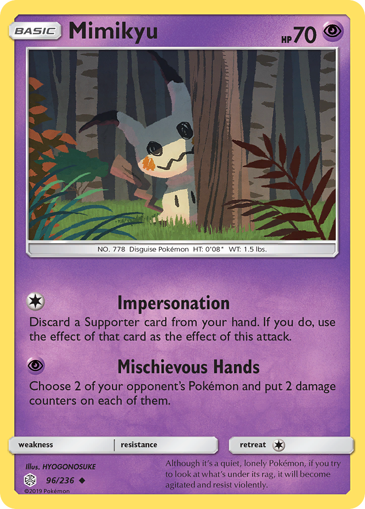 Mimikyu (96/236) [Sun & Moon: Cosmic Eclipse] | North of Exile Games