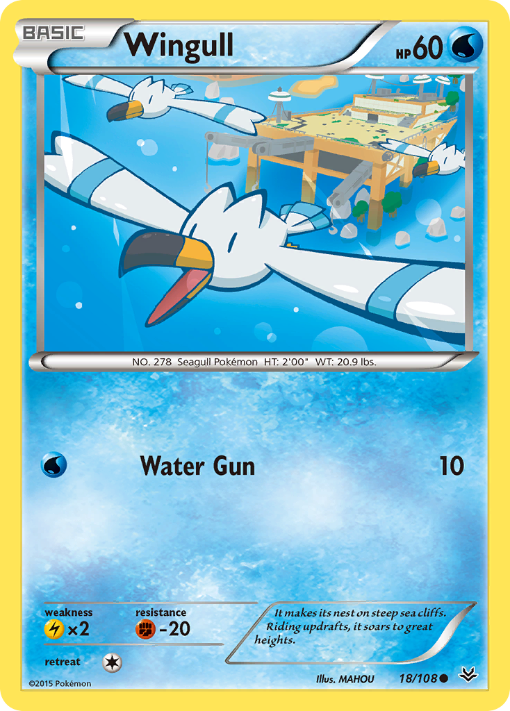 Wingull (18/108) [XY: Roaring Skies] | North of Exile Games