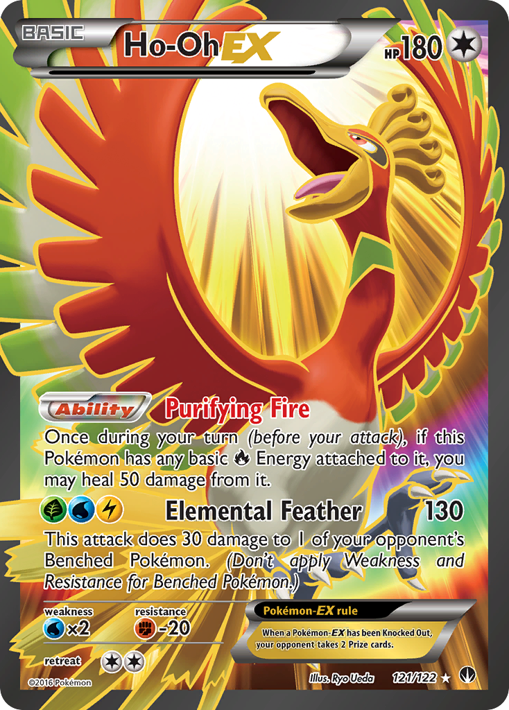 Ho-Oh EX (121/122) [XY: BREAKpoint] | North of Exile Games