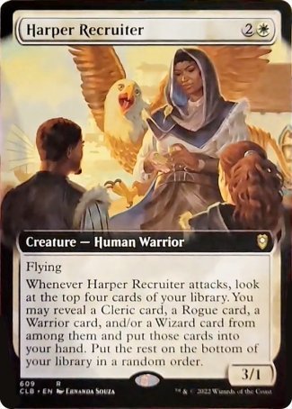 Harper Recruiter (Extended Art) [Commander Legends: Battle for Baldur's Gate] | North of Exile Games