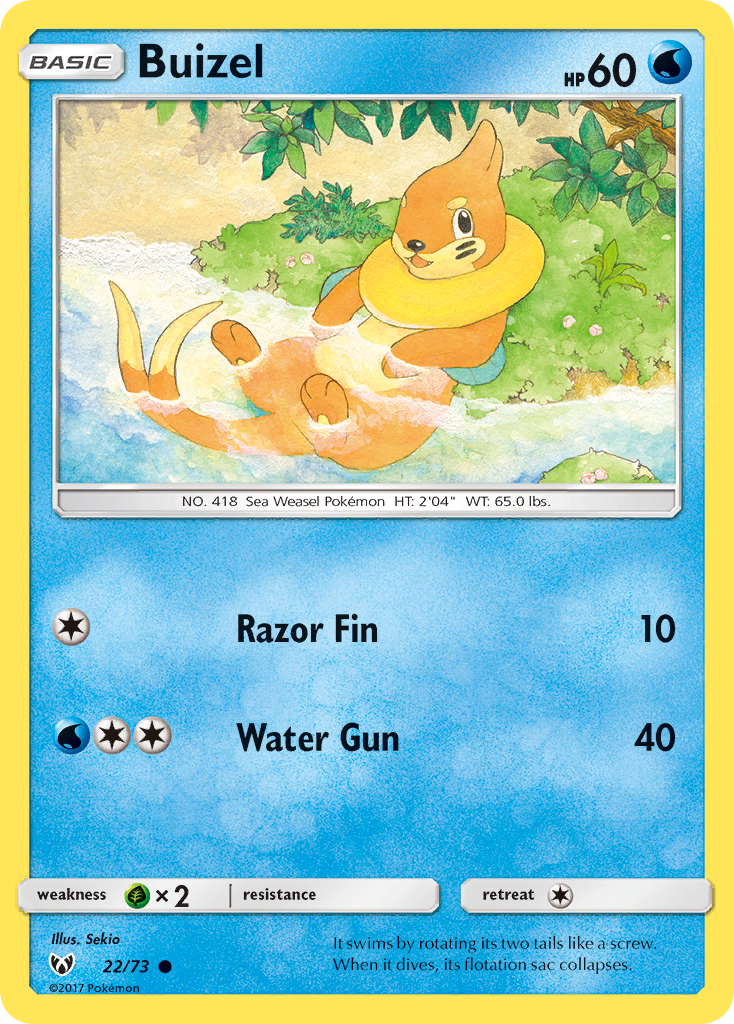 Buizel (22/73) [Sun & Moon: Shining Legends] | North of Exile Games