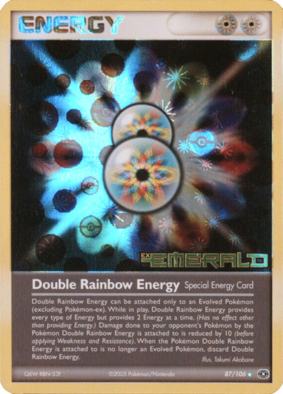 Double Rainbow Energy (87/106) (Stamped) [EX: Emerald] | North of Exile Games