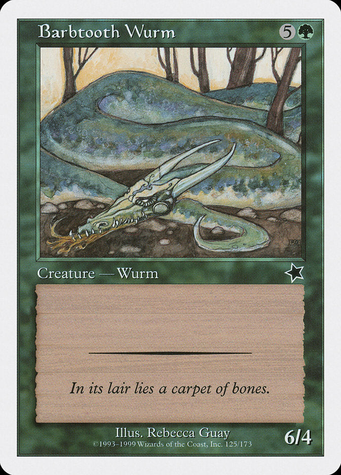 Barbtooth Wurm [Starter 1999] | North of Exile Games