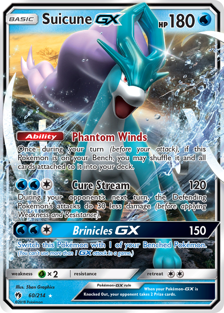 Suicune GX (60/214) [Sun & Moon: Lost Thunder] | North of Exile Games