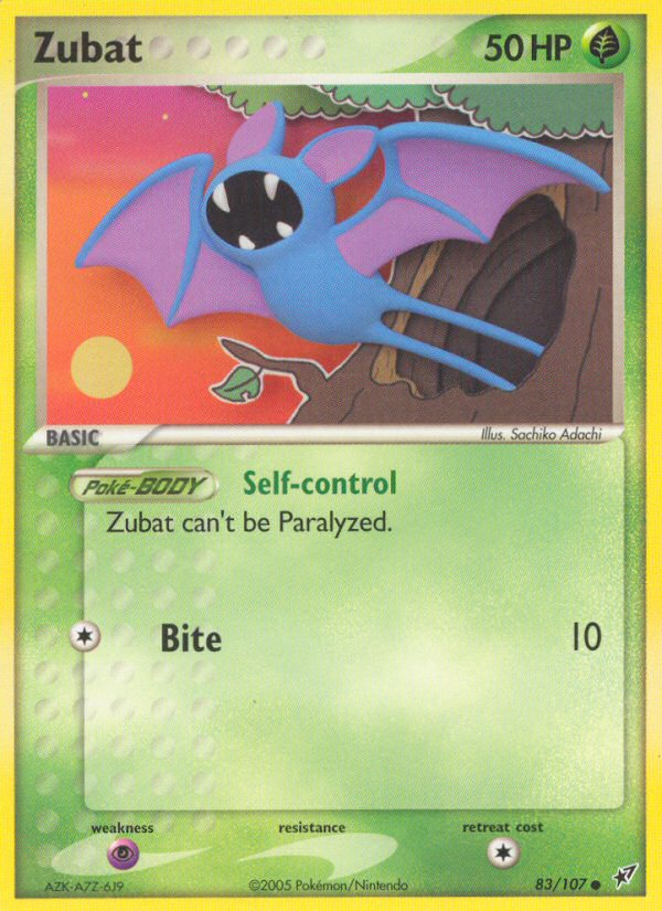 Zubat (83/107) [EX: Deoxys] | North of Exile Games