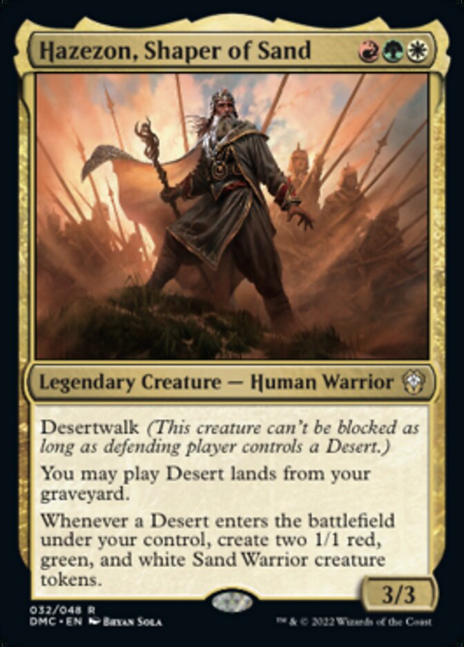 Hazezon, Shaper of Sand [Dominaria United Commander] | North of Exile Games