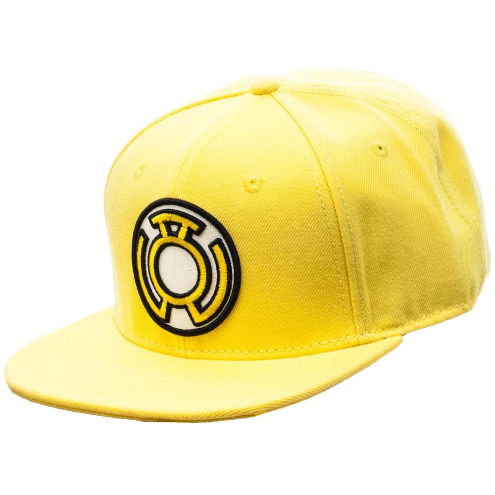 hat: DC Comics Yellow Lantern Snapback cap | North of Exile Games
