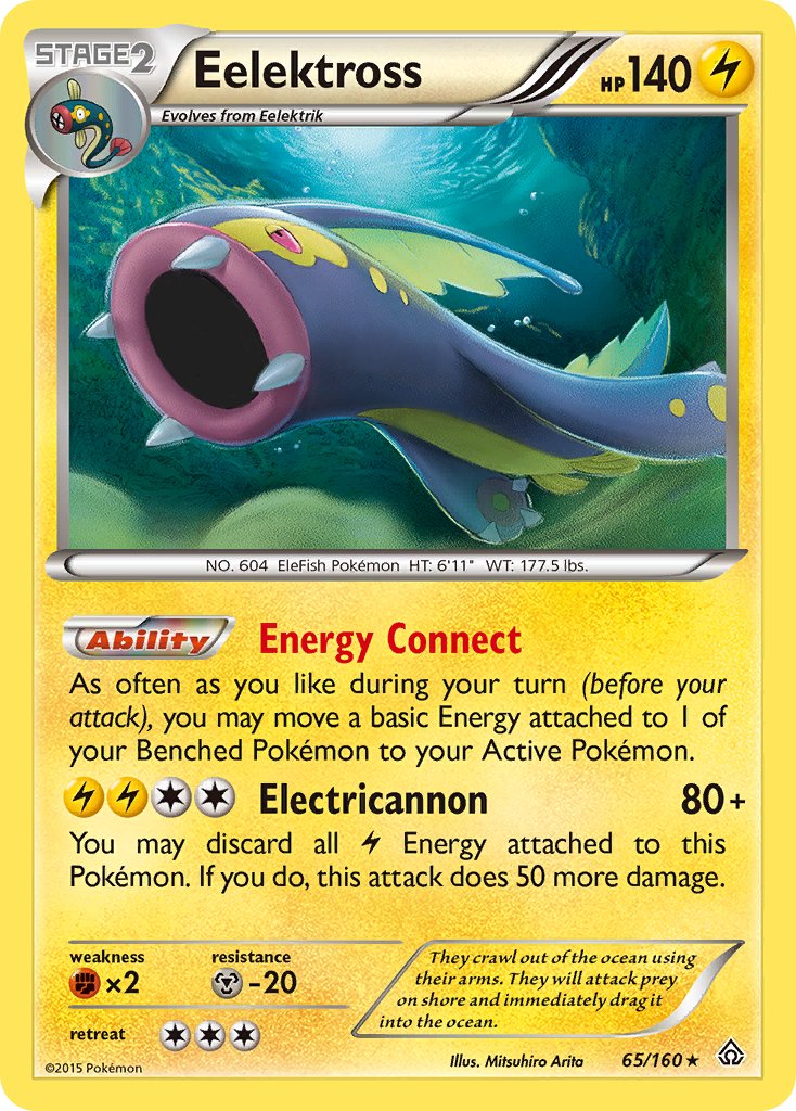Eelektross (65/160) (Cosmos Holo) (Blister Exclusive) [XY: Primal Clash] | North of Exile Games