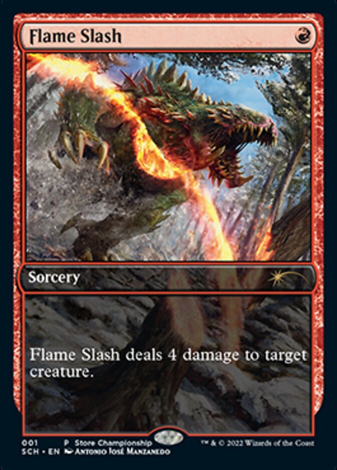 Flame Slash (Extended Art) [Store Championships 2022] | North of Exile Games