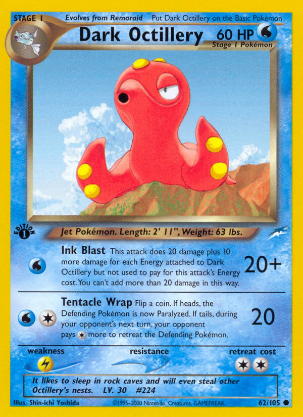 Dark Octillery (62/105) [Neo Destiny 1st Edition] | North of Exile Games