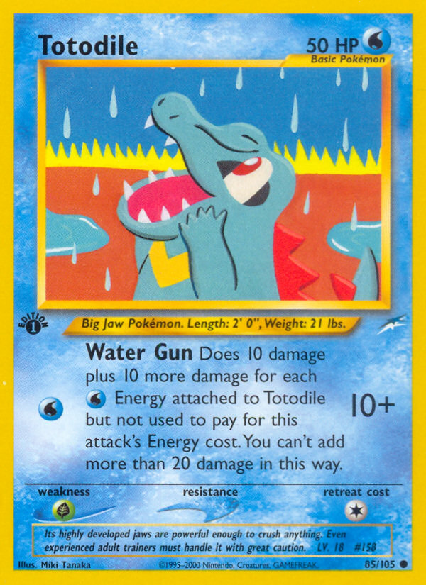 Totodile (85/105) [Neo Destiny 1st Edition] | North of Exile Games