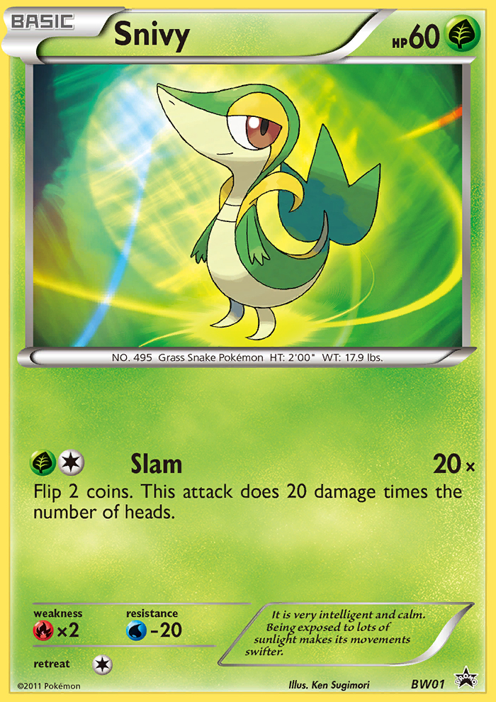 Snivy (BW01) [Black & White: Black Star Promos] | North of Exile Games