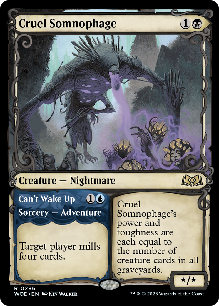 Cruel Somnophage // Can't Wake Up (Showcase) [Wilds of Eldraine] | North of Exile Games