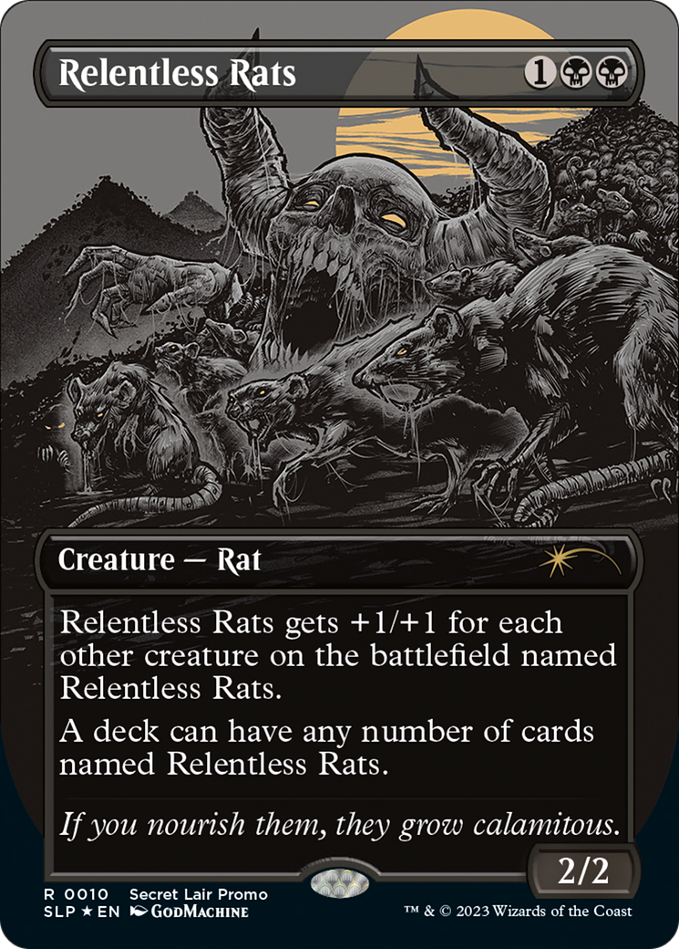 Relentless Rats (Borderless) [Secret Lair Showdown] | North of Exile Games