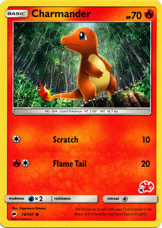 Charmander (18/147) (Charizard Stamp #16) [Battle Academy 2020] | North of Exile Games