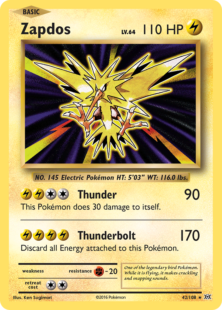 Zapdos (42/108) [XY: Evolutions] | North of Exile Games