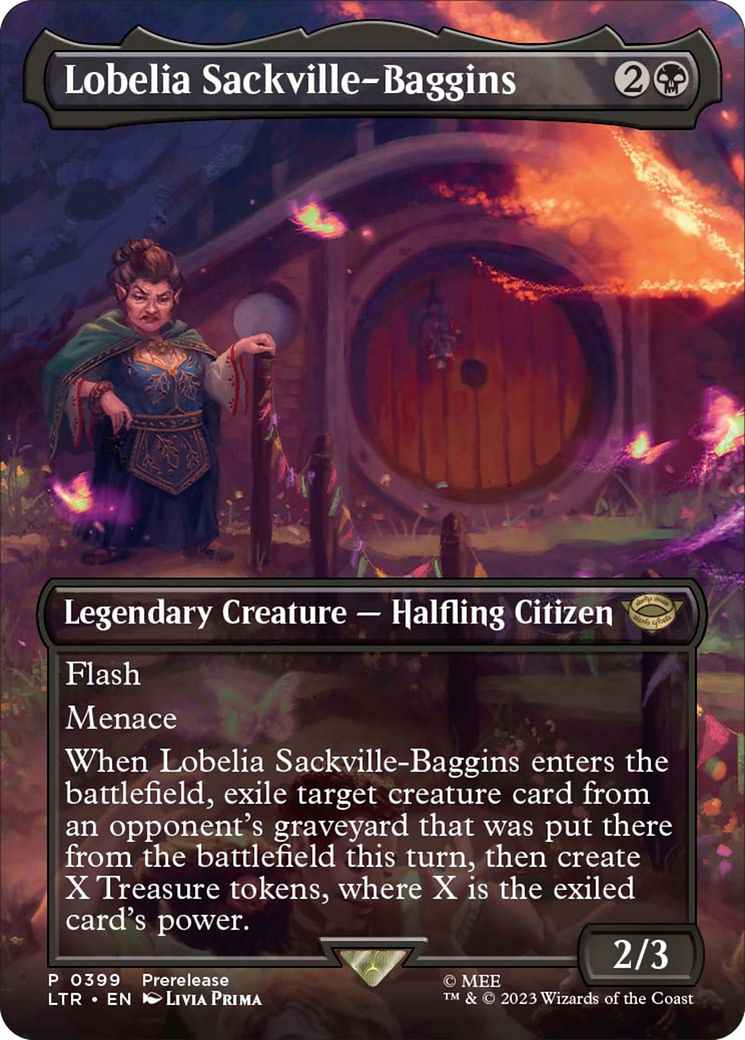 Lobelia Sackville-Baggins (Borderless Alternate Art) [The Lord of the Rings: Tales of Middle-Earth] | North of Exile Games