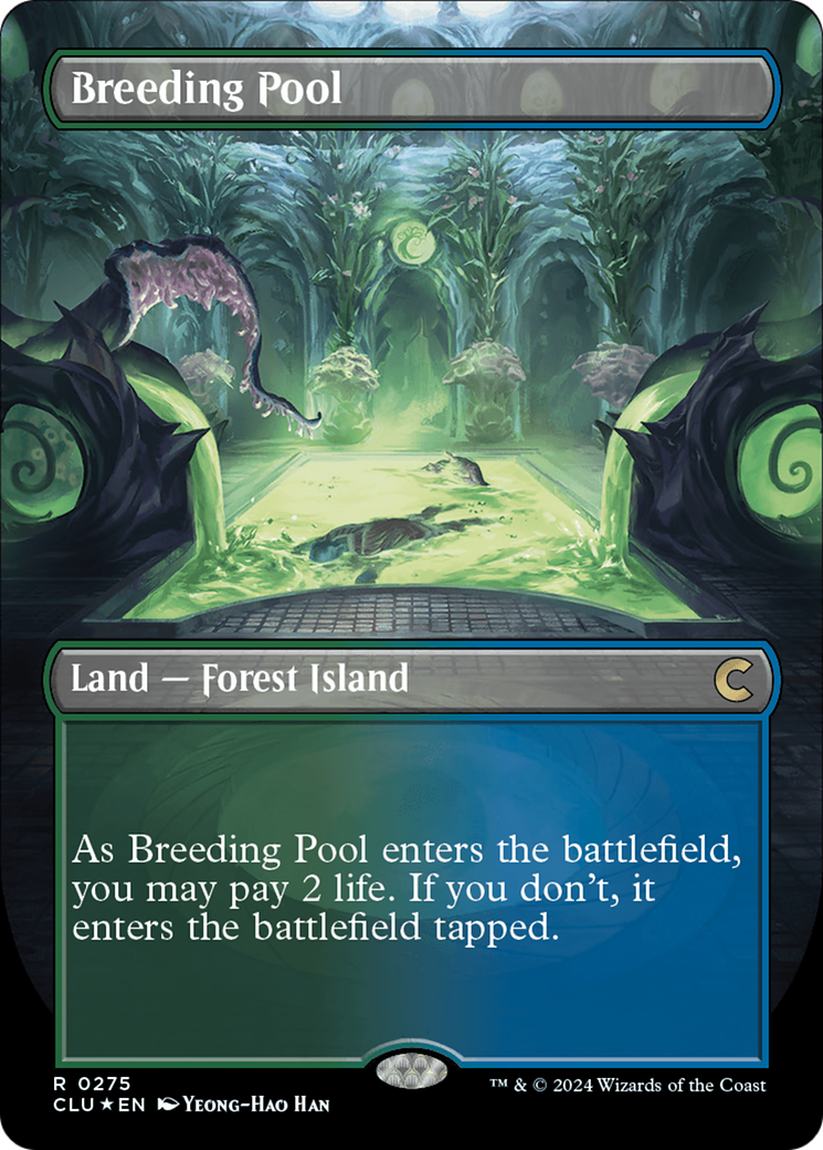 Breeding Pool (Borderless) [Ravnica: Clue Edition] | North of Exile Games