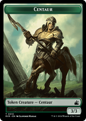 Goblin (0008) // Centaur Double-Sided Token [Ravnica Remastered Tokens] | North of Exile Games