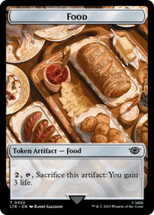 Treasure // Food (0022) Double-Sided Token (Surge Foil) [The Lord of the Rings: Tales of Middle-Earth Tokens] | North of Exile Games