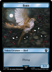 Elf Warrior // Bird Double Sided Token [The Lord of the Rings: Tales of Middle-Earth Commander Tokens] | North of Exile Games