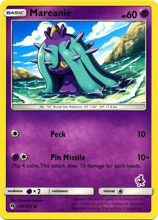 Mareanie (105/214) (Mewtwo Deck) [Battle Academy 2020] | North of Exile Games