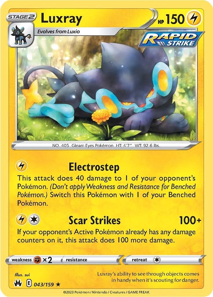 Luxray (043/159) (43) [Sword & Shield: Crown Zenith] | North of Exile Games