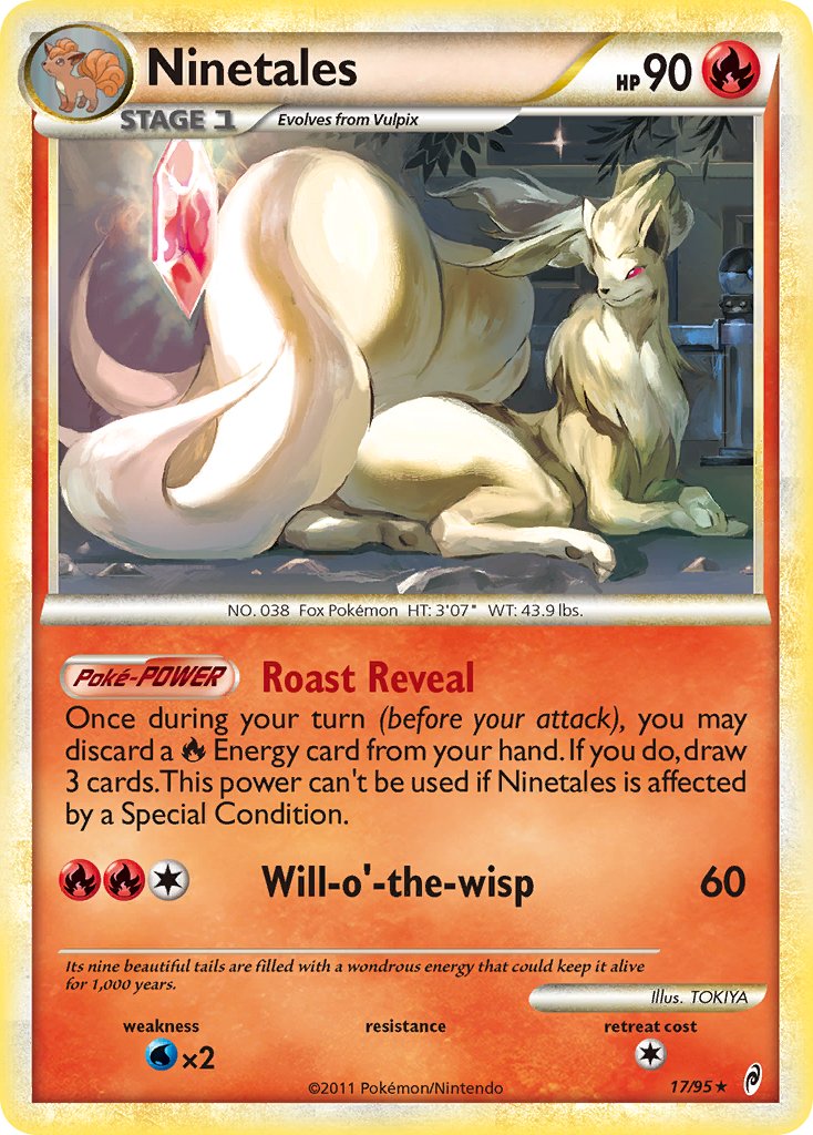Ninetales (17/95) (Theme Deck Exclusive) [HeartGold & SoulSilver: Call of Legends] | North of Exile Games
