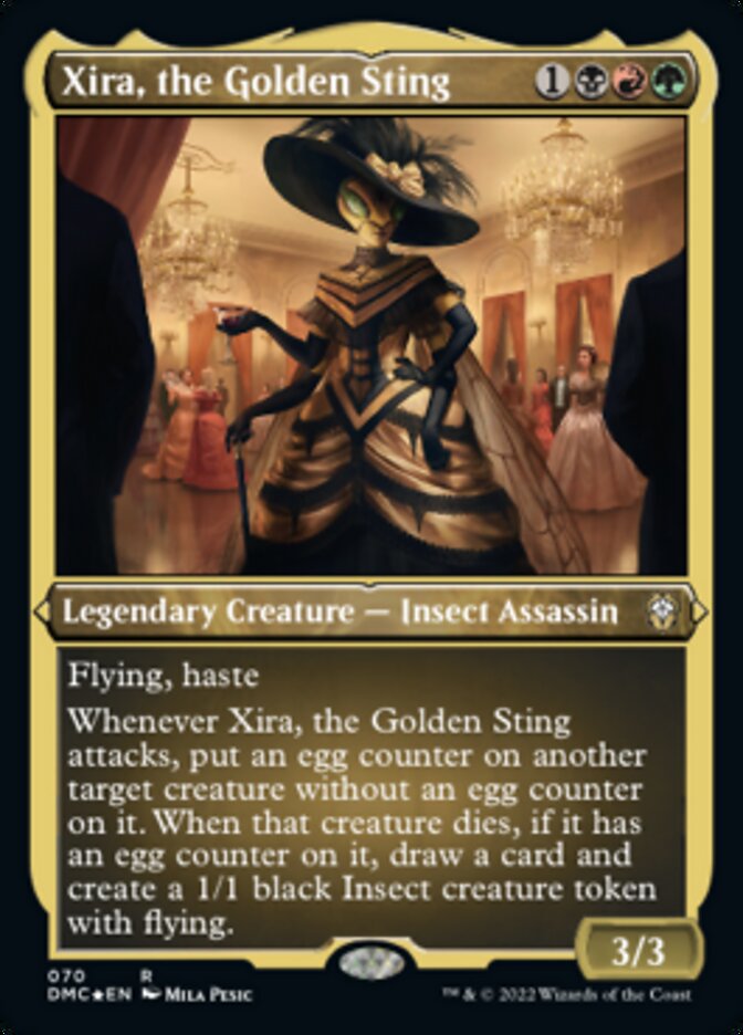Xira, the Golden Sting (Foil Etched) [Dominaria United Commander] | North of Exile Games