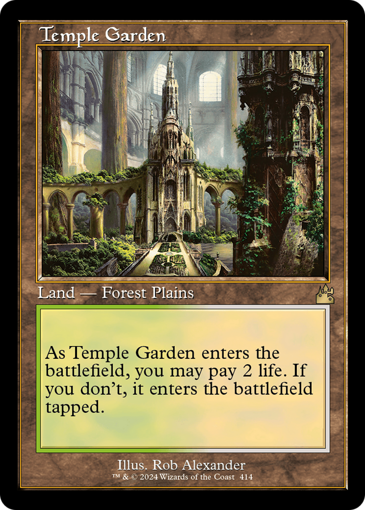 Temple Garden (Retro) [Ravnica Remastered] | North of Exile Games