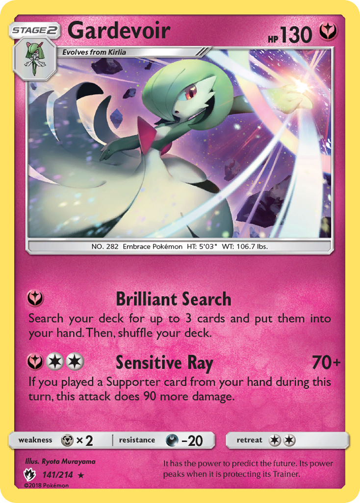 Gardevoir (141/214) [Sun & Moon: Lost Thunder] | North of Exile Games