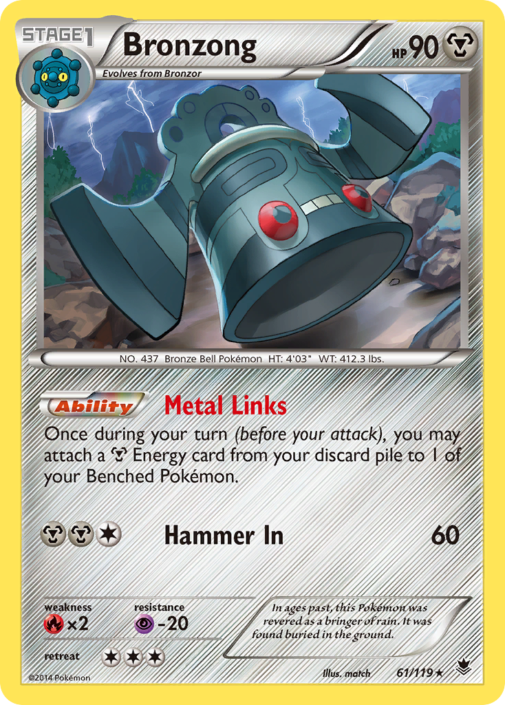 Bronzong (61/119) [XY: Phantom Forces] | North of Exile Games