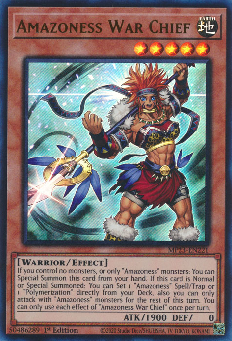 Amazoness War Chief [MP23-EN221] Ultra Rare | North of Exile Games