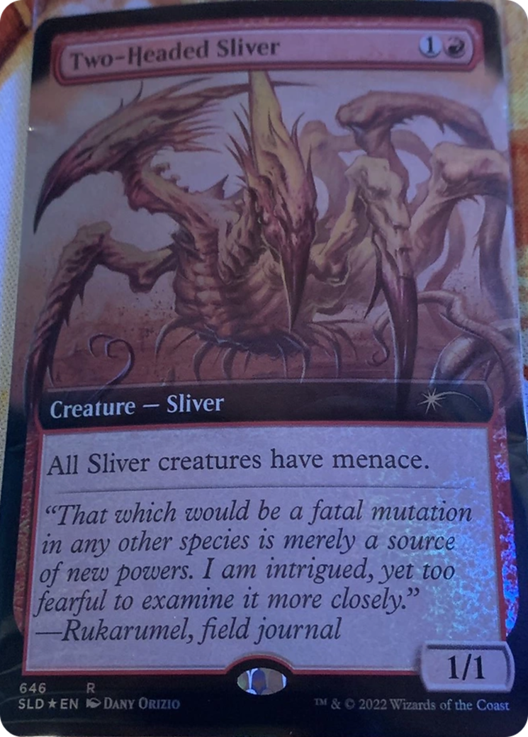 Two-Headed Sliver (Extended Art) [Secret Lair Drop Promos] | North of Exile Games