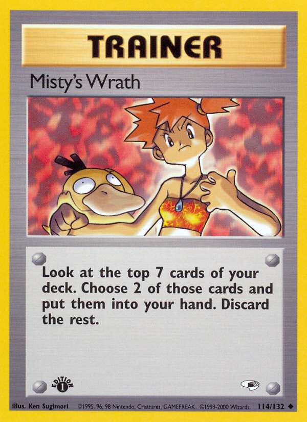 Misty's Wrath (114/132) [Gym Heroes 1st Edition] | North of Exile Games