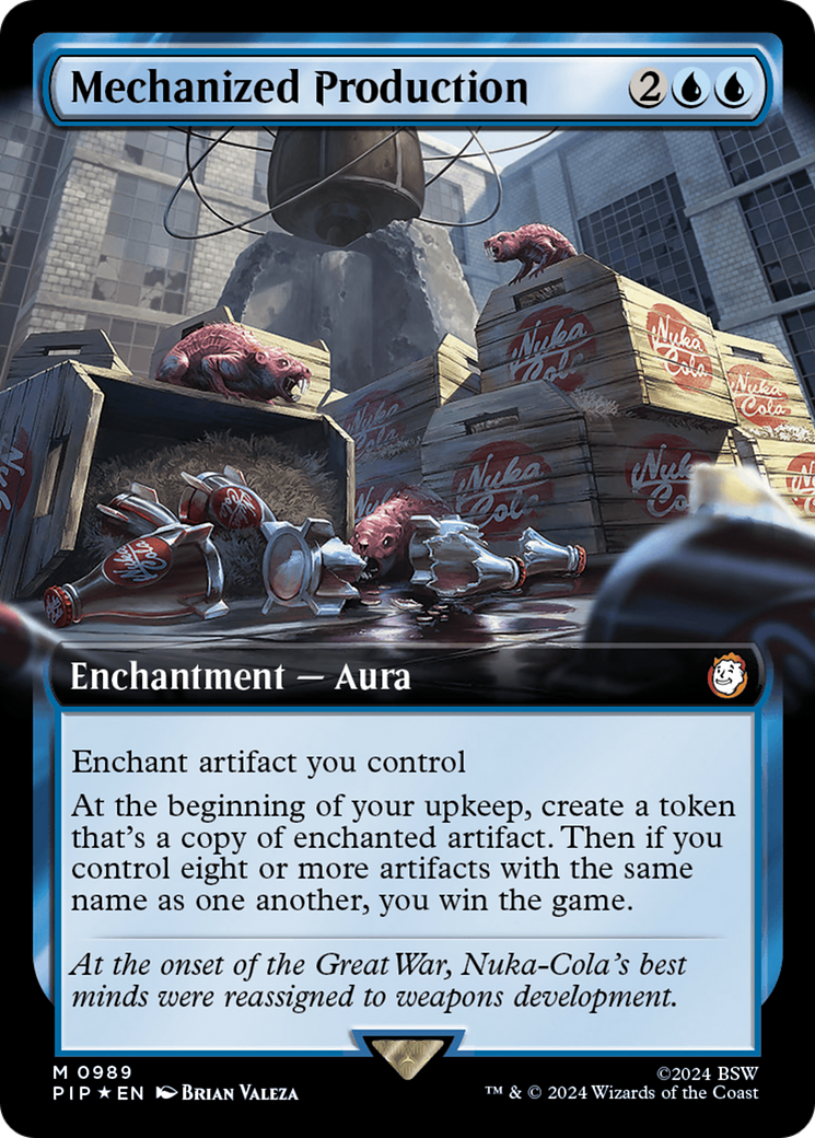 Mechanized Production (Extended Art) (Surge Foil) [Fallout] | North of Exile Games