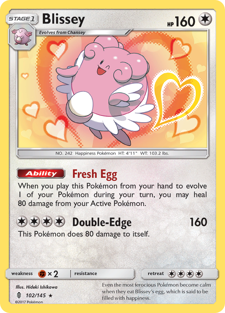 Blissey (102/145) [Sun & Moon: Guardians Rising] | North of Exile Games