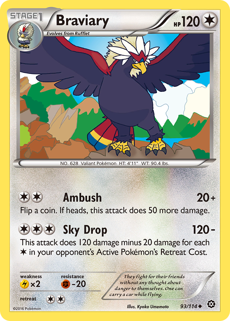 Braviary (93/114) [XY: Steam Siege] | North of Exile Games