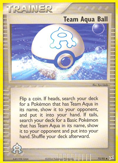 Team Aqua Ball (75/95) [EX: Team Magma vs Team Aqua] | North of Exile Games