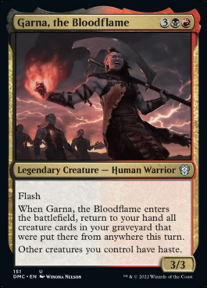 Garna, the Bloodflame [Dominaria United Commander] | North of Exile Games
