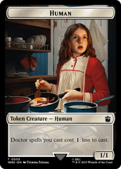 Human (0005) // Clue (0023) Double-Sided Token [Doctor Who Tokens] | North of Exile Games