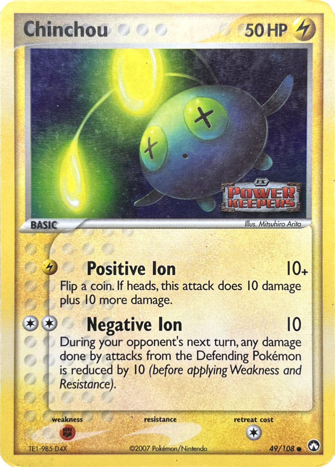 Chinchou (49/108) (Stamped) [EX: Power Keepers] | North of Exile Games