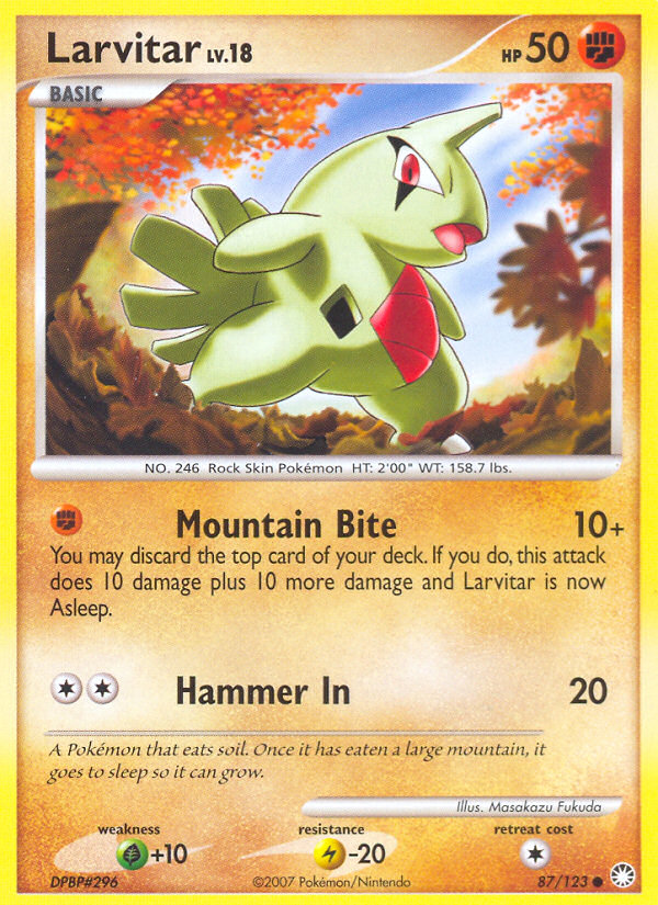 Larvitar (87/123) [Diamond & Pearl: Mysterious Treasures] | North of Exile Games