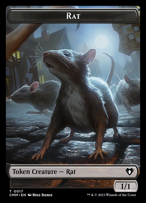 City's Blessing // Rat Double-Sided Token [Commander Masters Tokens] | North of Exile Games