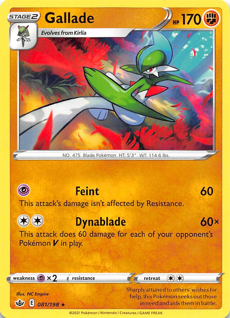 Gallade (081/198) [Sword & Shield: Chilling Reign] | North of Exile Games