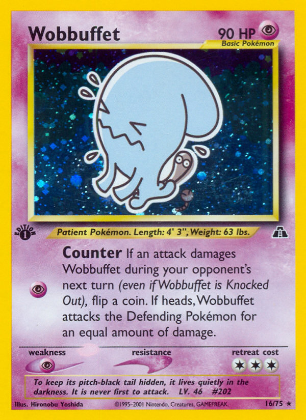 Wobbuffet (16/75) [Neo Discovery 1st Edition] | North of Exile Games