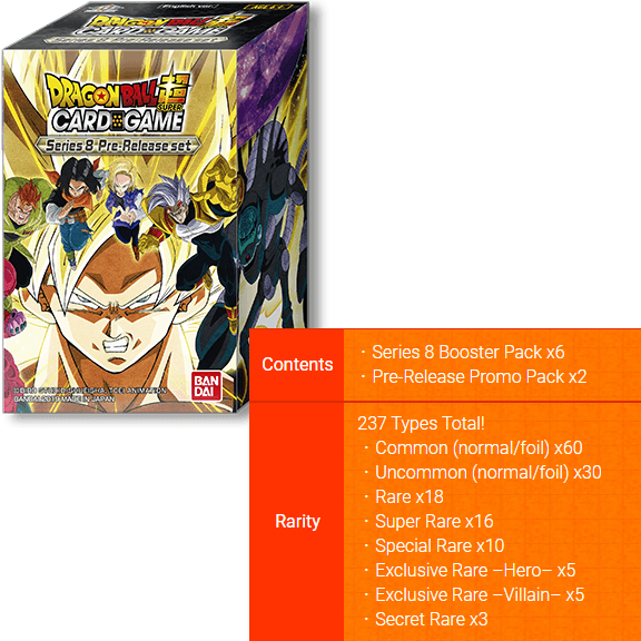 Dragon Ball Super TCG: Series 8 Prerelease kit (new, sealed) | North of Exile Games