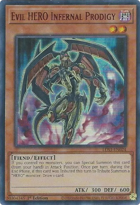 Evil HERO Infernal Prodigy (Red) [LDS3-EN024] Ultra Rare | North of Exile Games